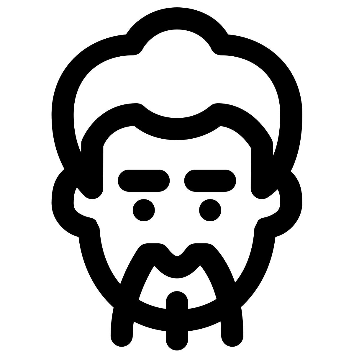 windows 11 outline style 亚洲性格 icon