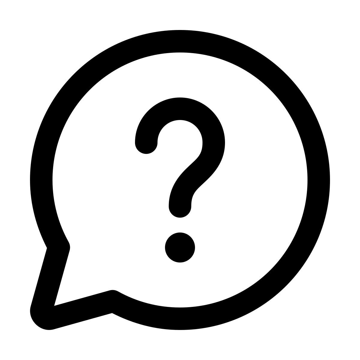 windows 11 outline style 问问题 icon