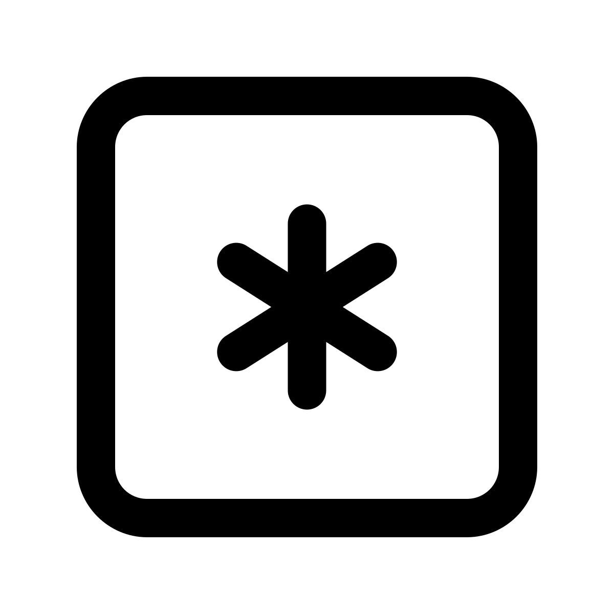 windows 11 outline style 星号键 icon