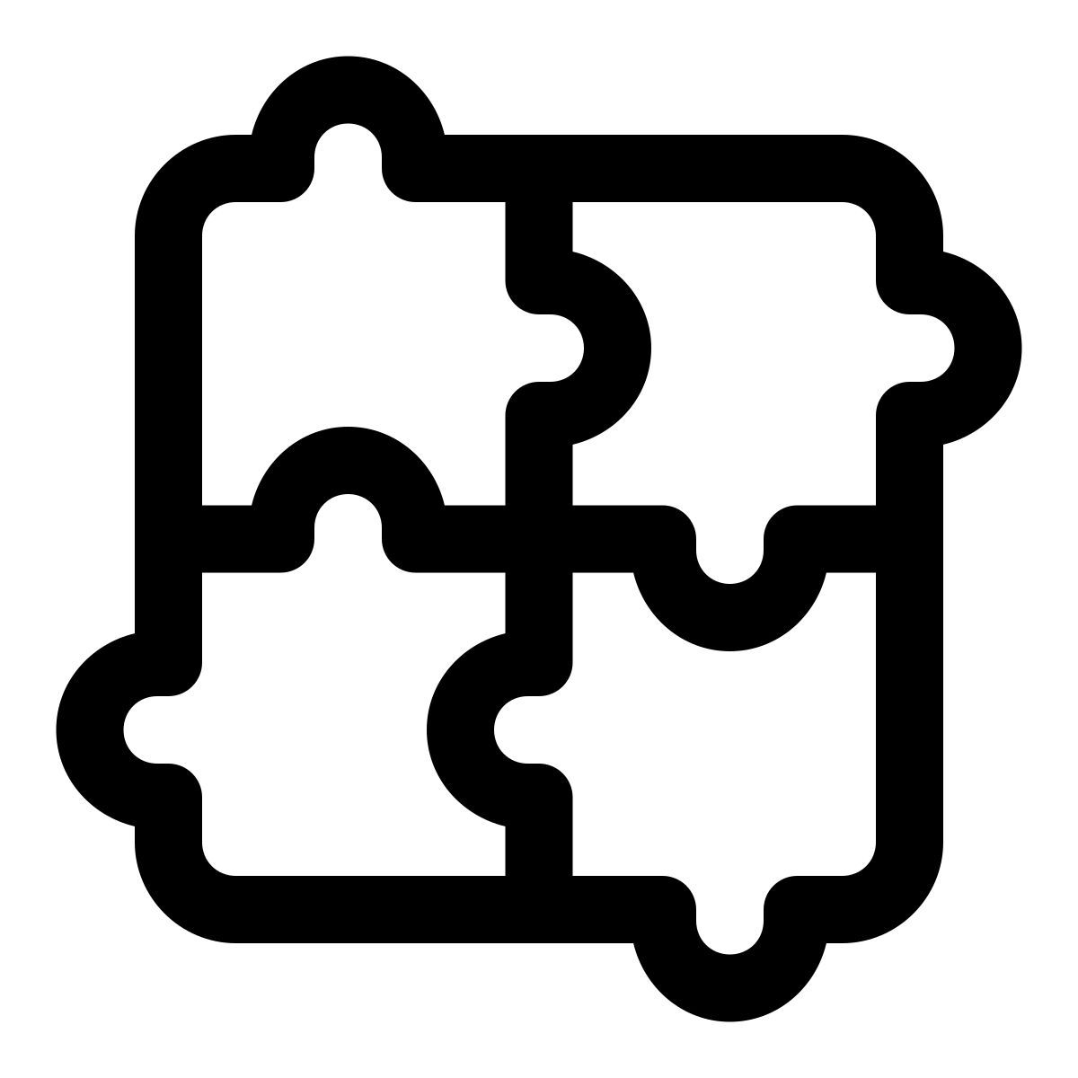windows 11 outline style puzzles icon
