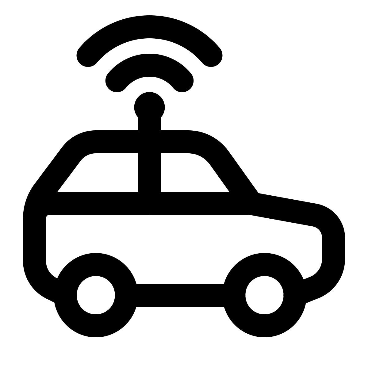 windows 11 outline style 自动驾驶汽车 icon