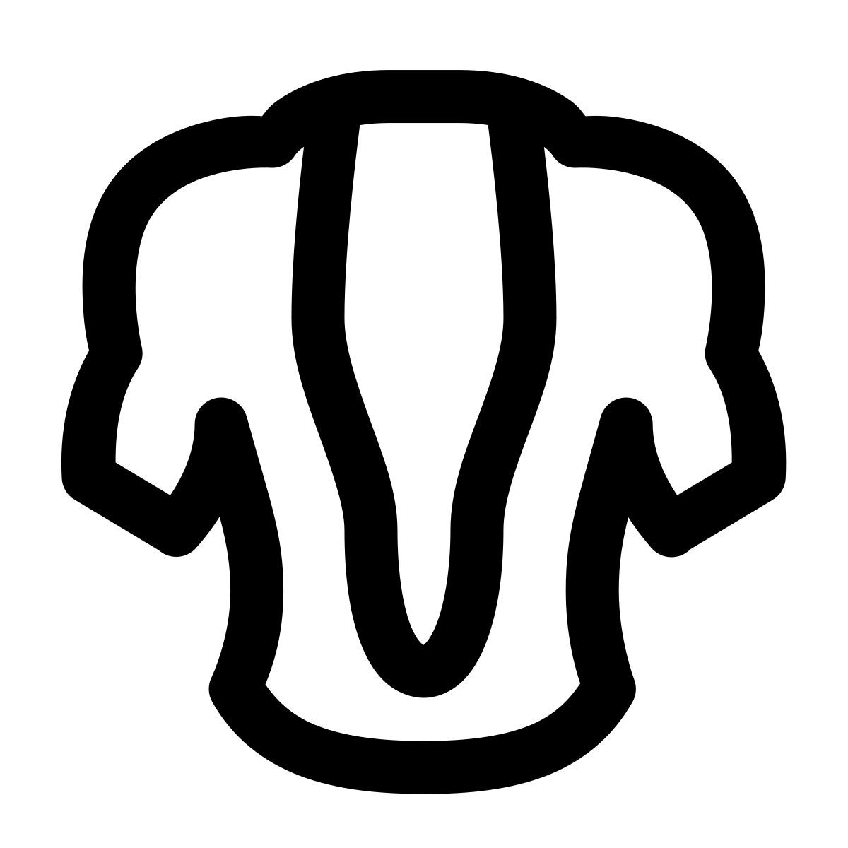 windows 11 outline style extensores de espalda icon