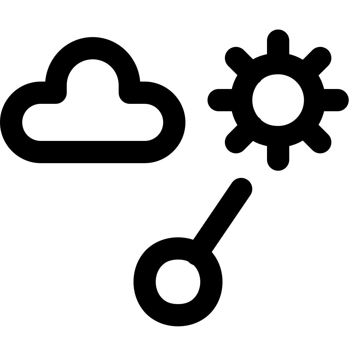 windows 11 outline style 晴雨表 icon