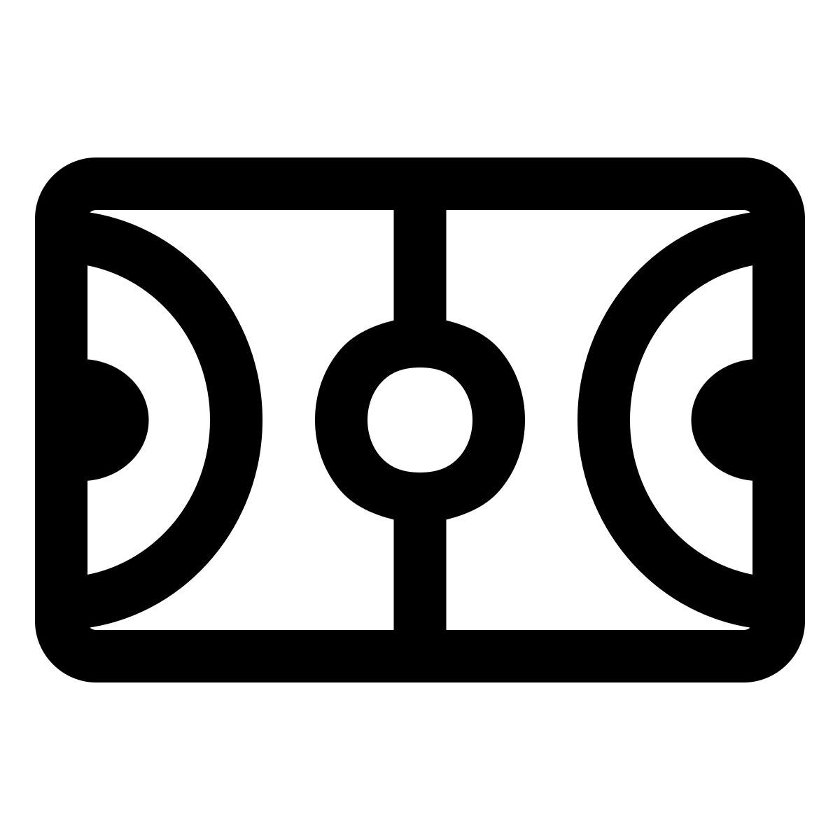 windows 11 outline style basketball court icon
