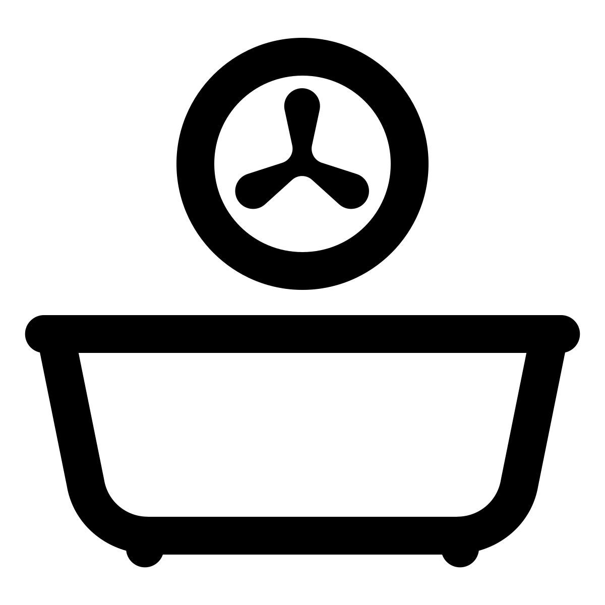 windows 11 outline style ventilador para baño icon