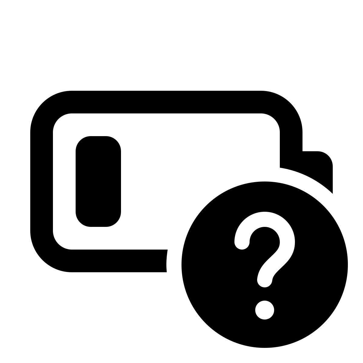 windows 11 outline style batería desconocida icon