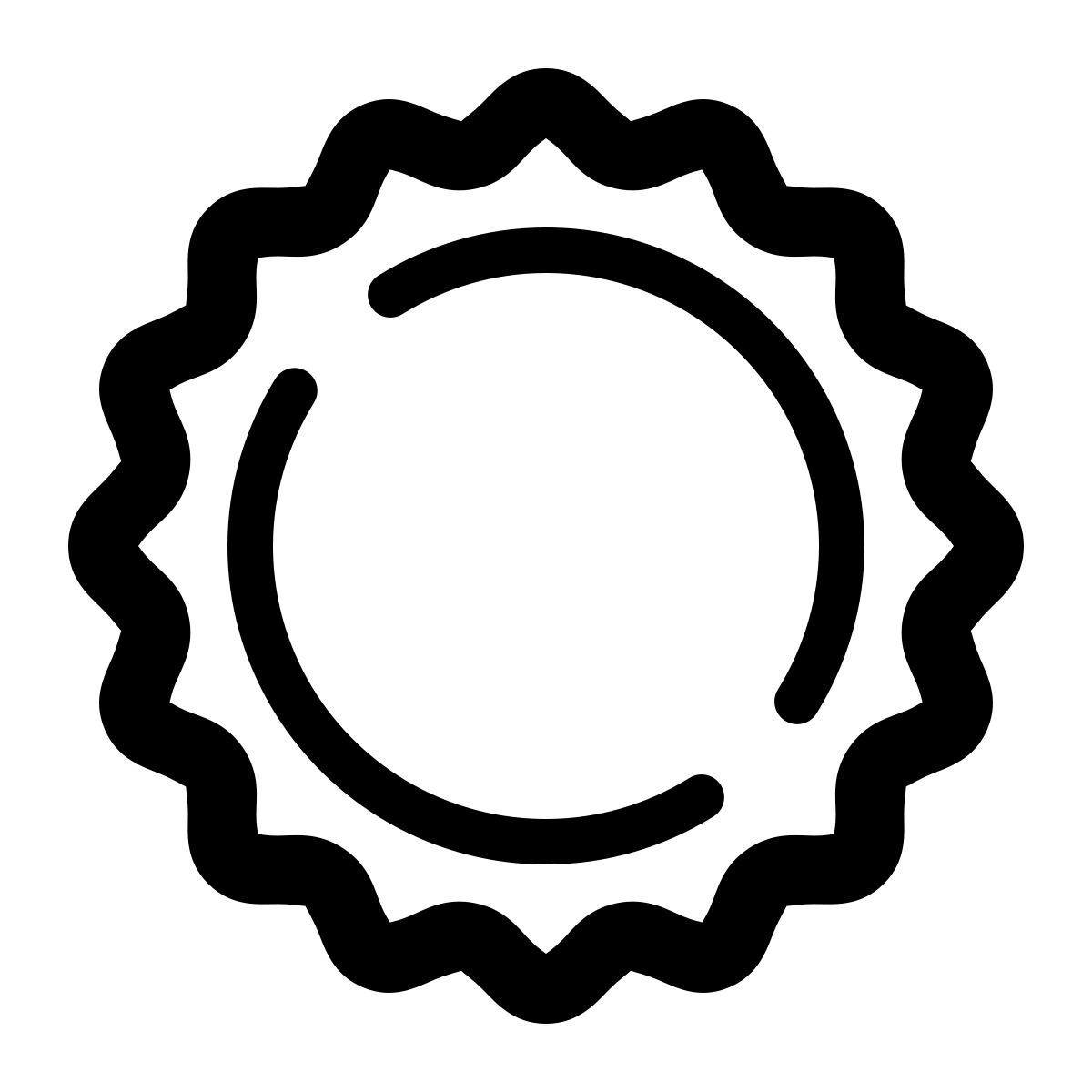 windows 11 outline style kronkorken bierflasche icon