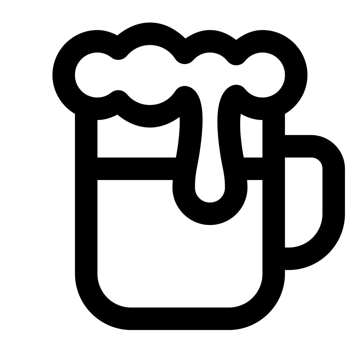 windows 11 outline style 啤酒 icon