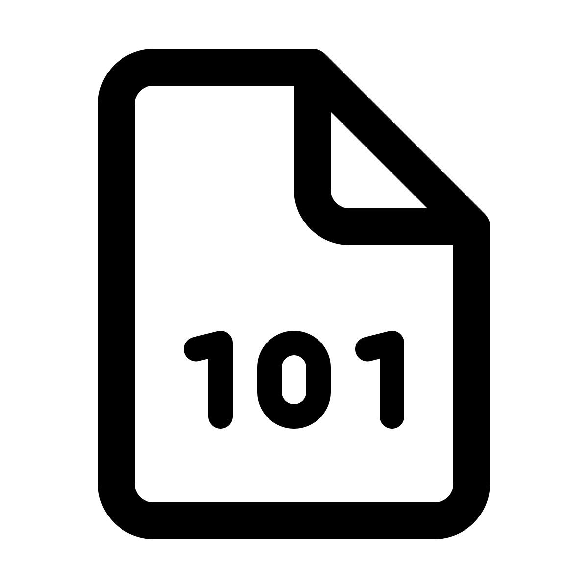 windows 11 outline style 바이너리 파일 icon