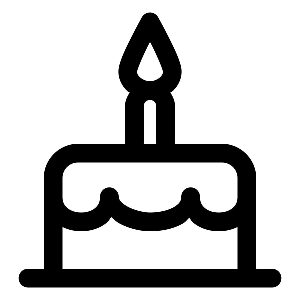 windows 11 outline style 生日蛋糕 icon