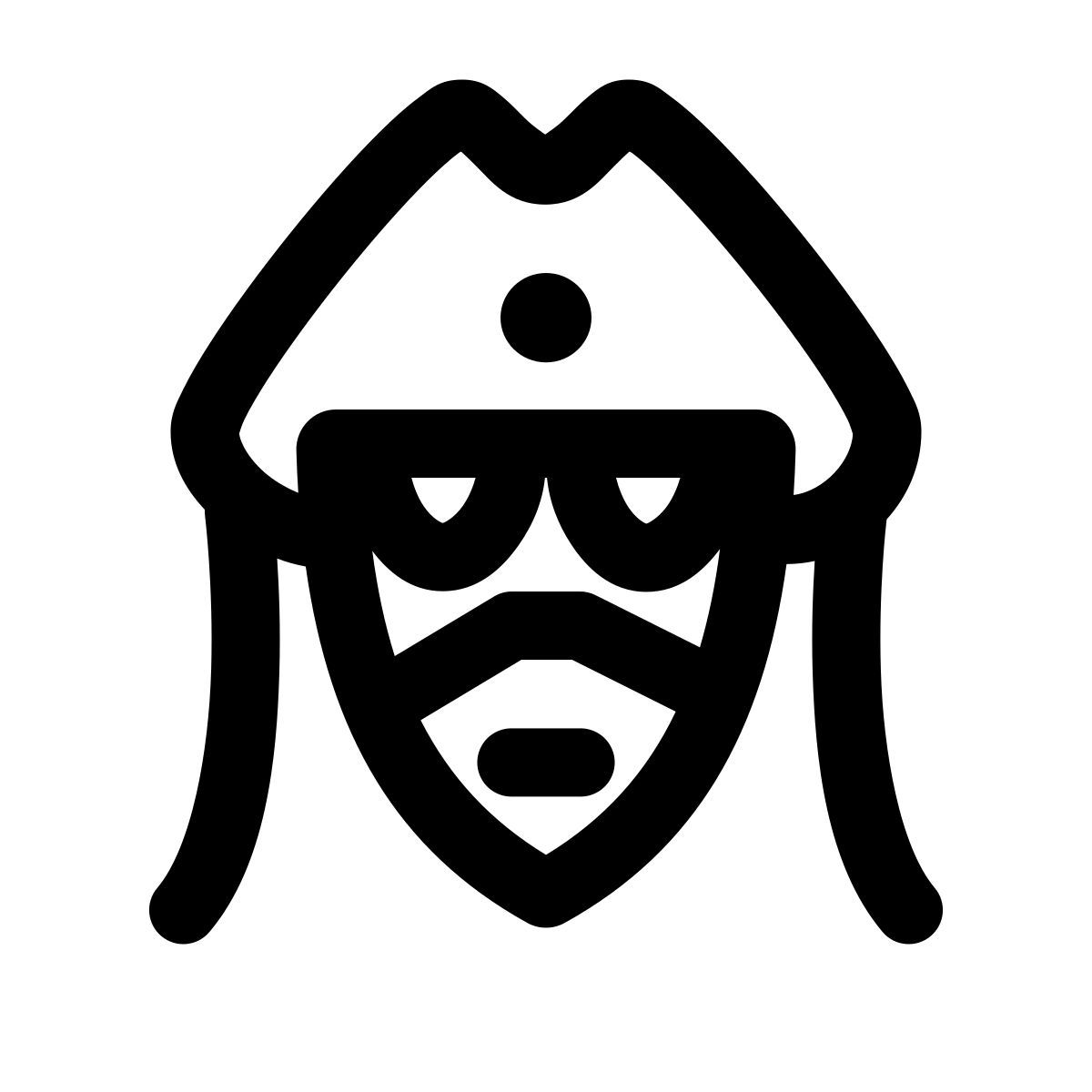 windows 11 outline style 黑血 icon