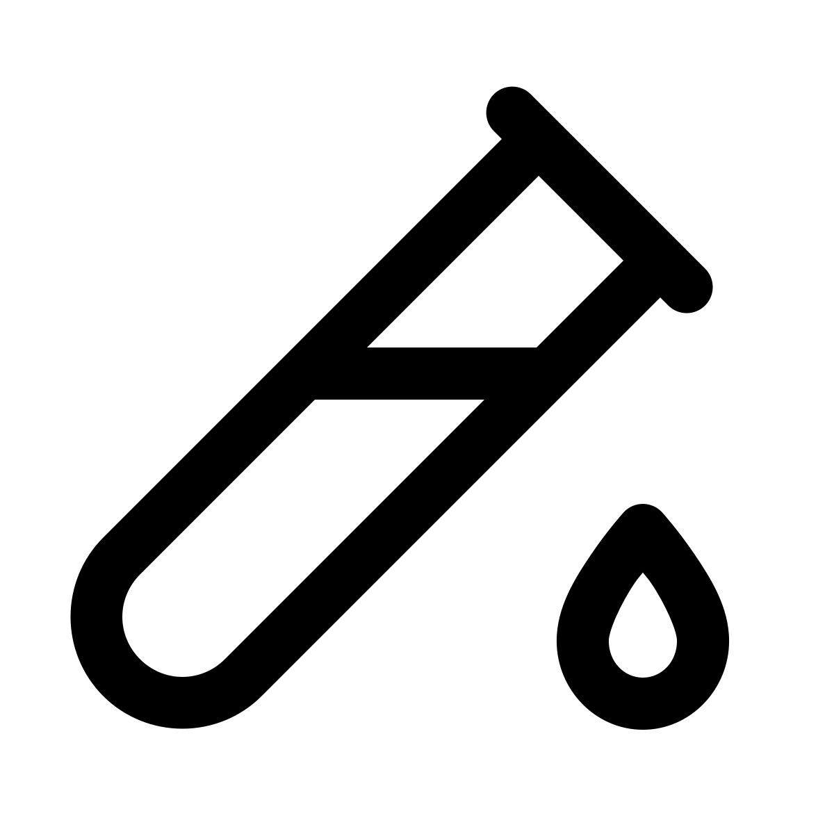 windows 11 outline style échantillon de sang icon