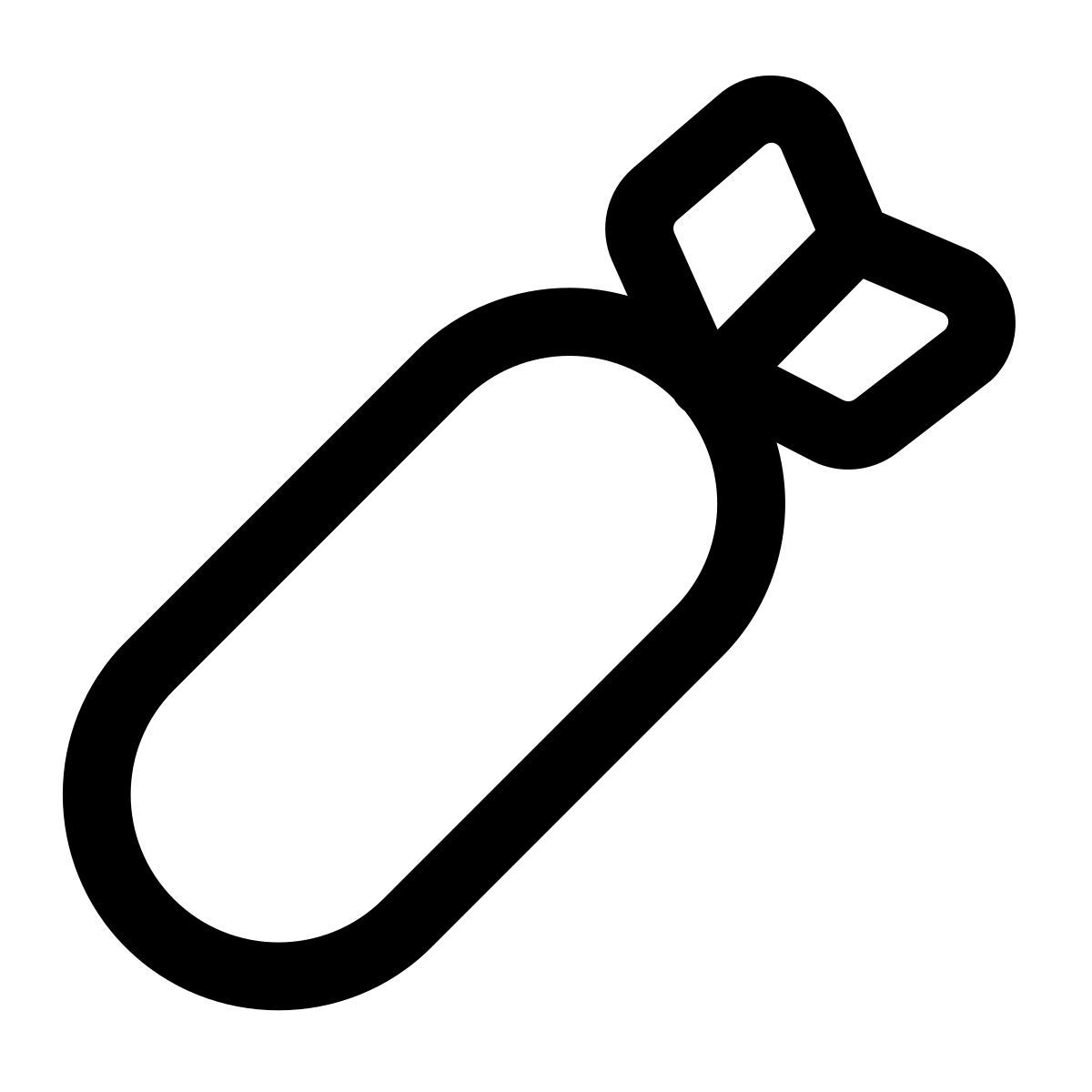 windows 11 outline style atomic bomb icon