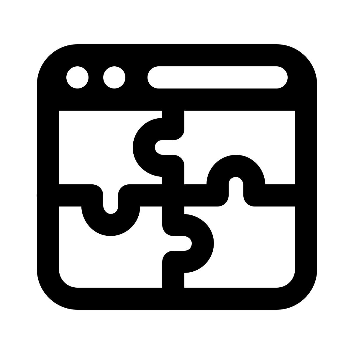 windows 11 outline style 브라우저 확장 icon