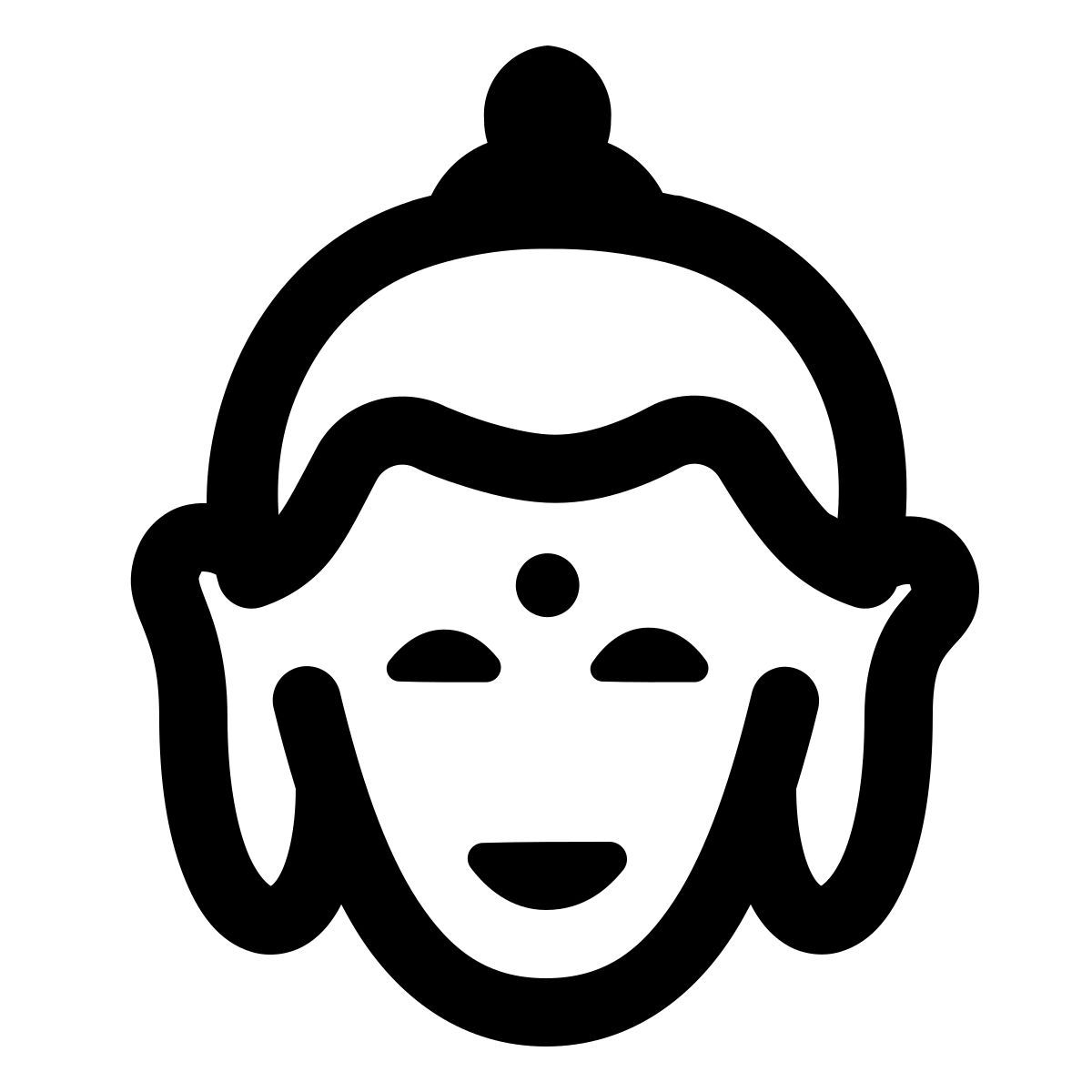 windows 11 outline style buddha icon