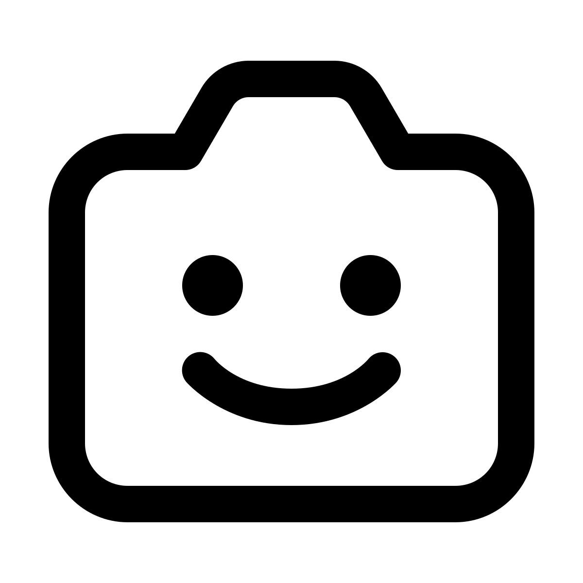 windows 11 outline style 与面孔的照相机象 icon