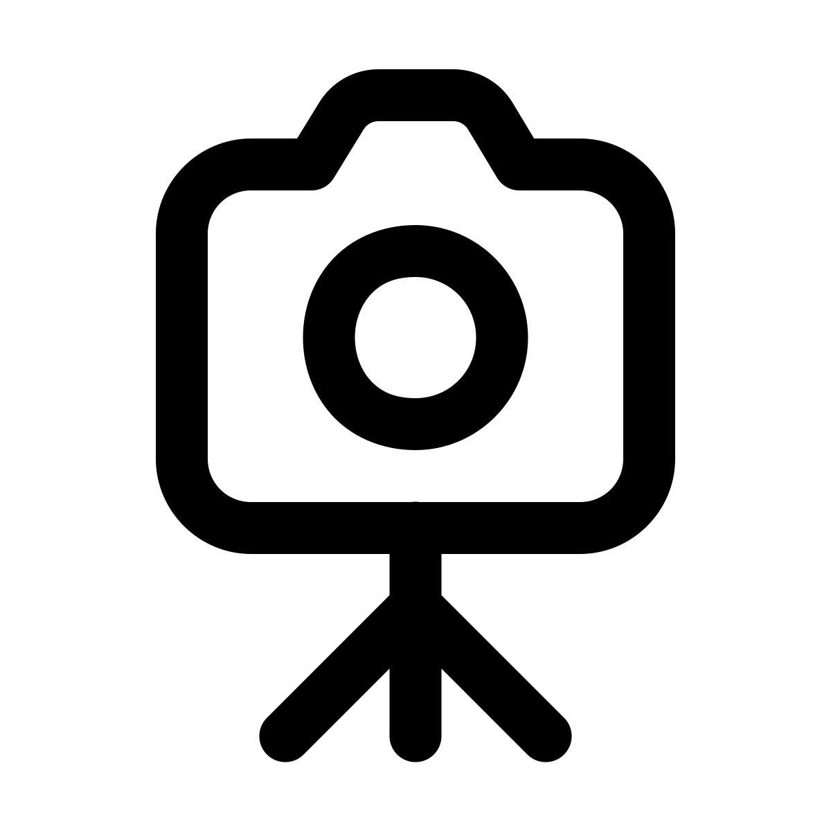 windows 11 outline style caméra sur trépied icon