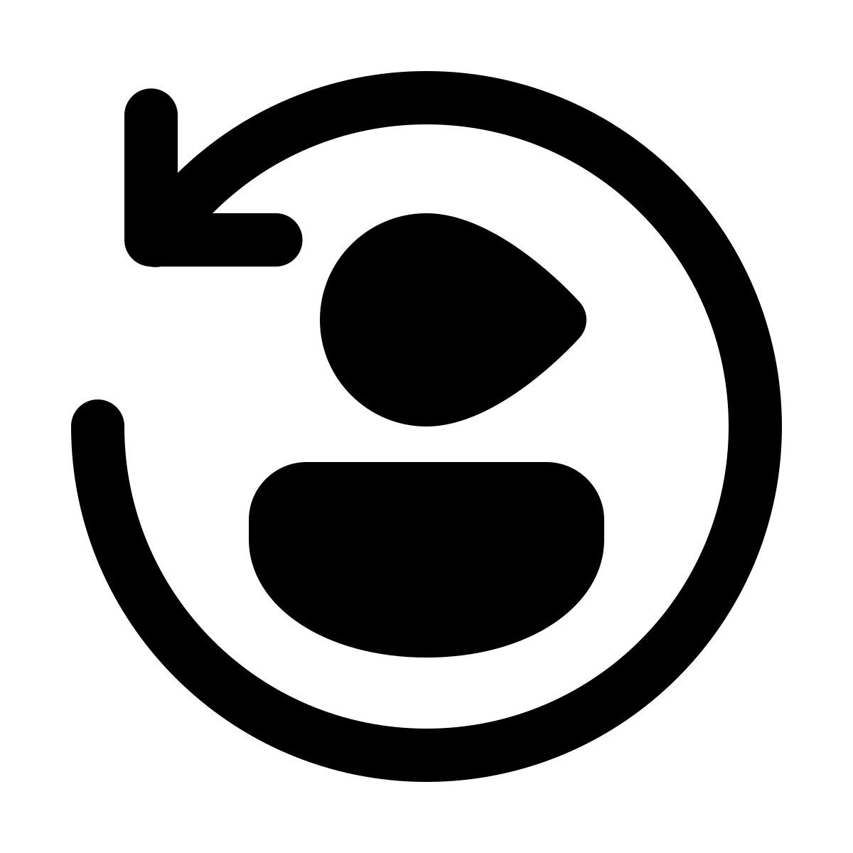 windows 11 outline style cambio de sexo femenino del usuario icon