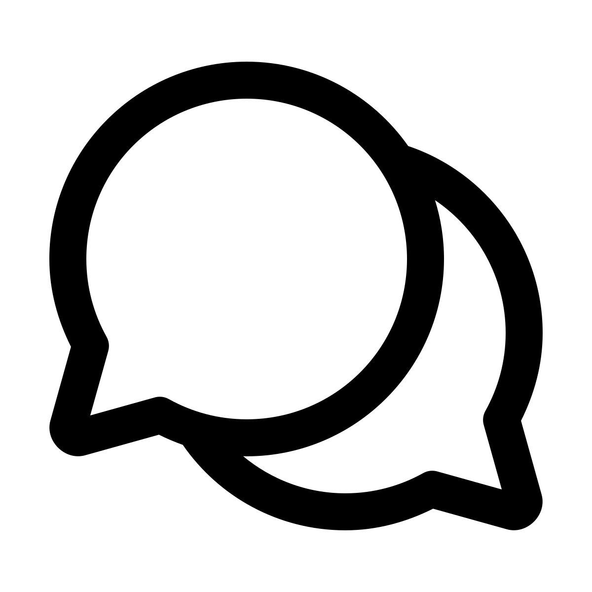 windows 11 outline style 聊 icon