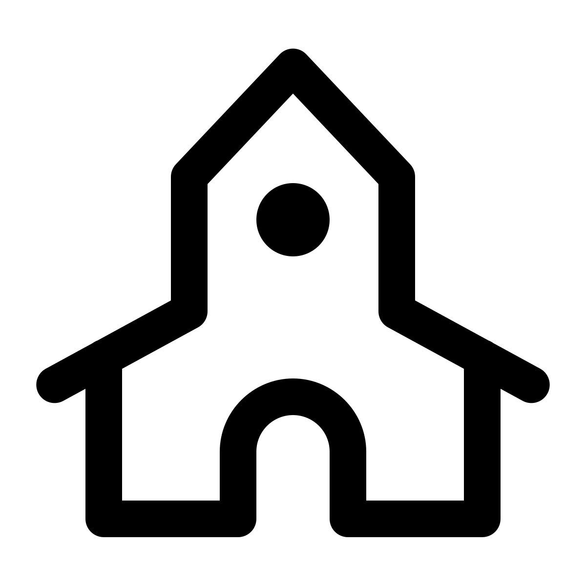 windows 11 outline style 도시 교회 icon