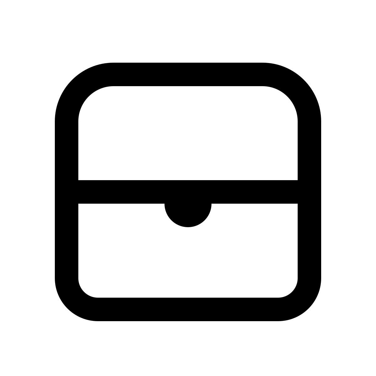 windows 11 outline style 封闭宝箱 icon