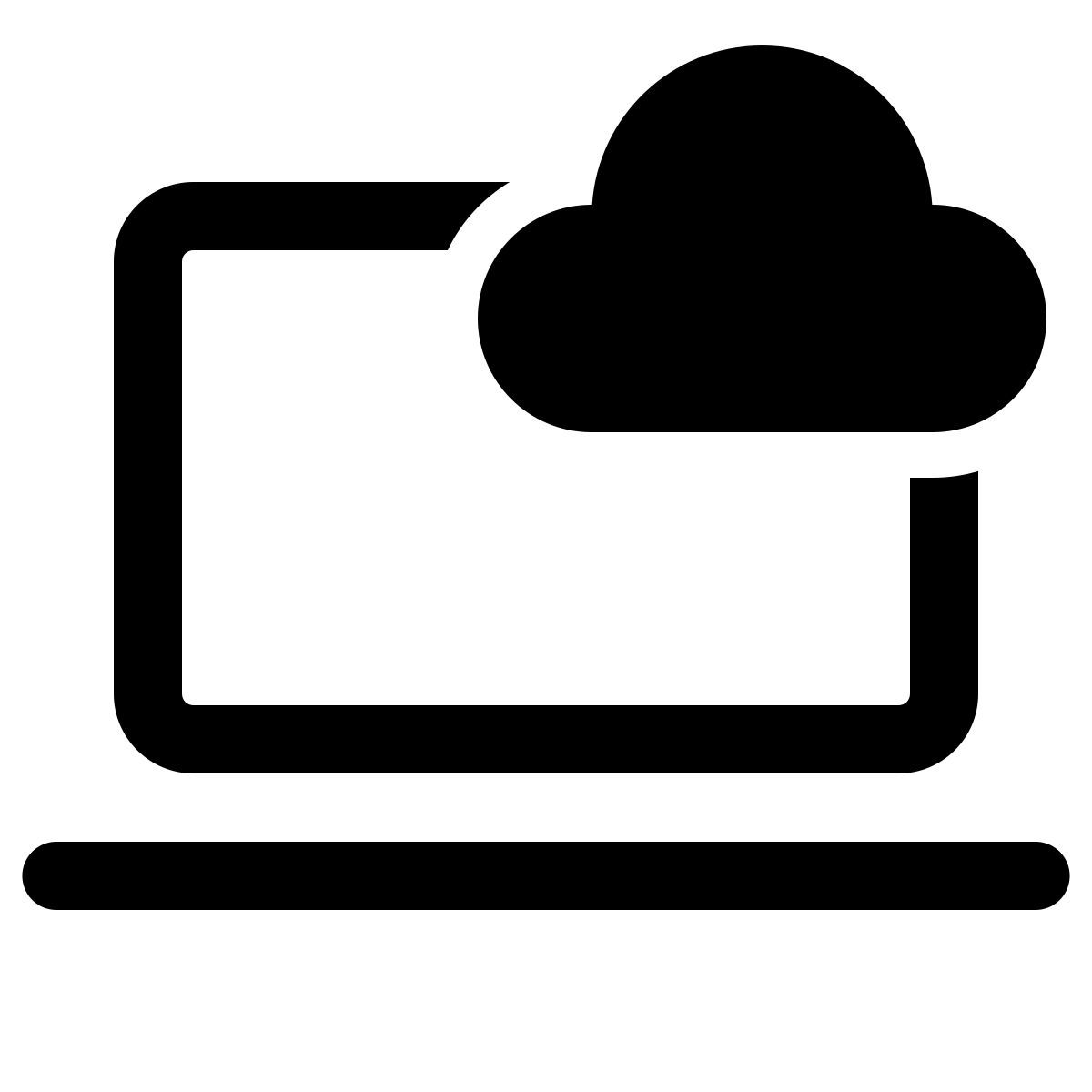 windows 11 outline style 云计算 icon