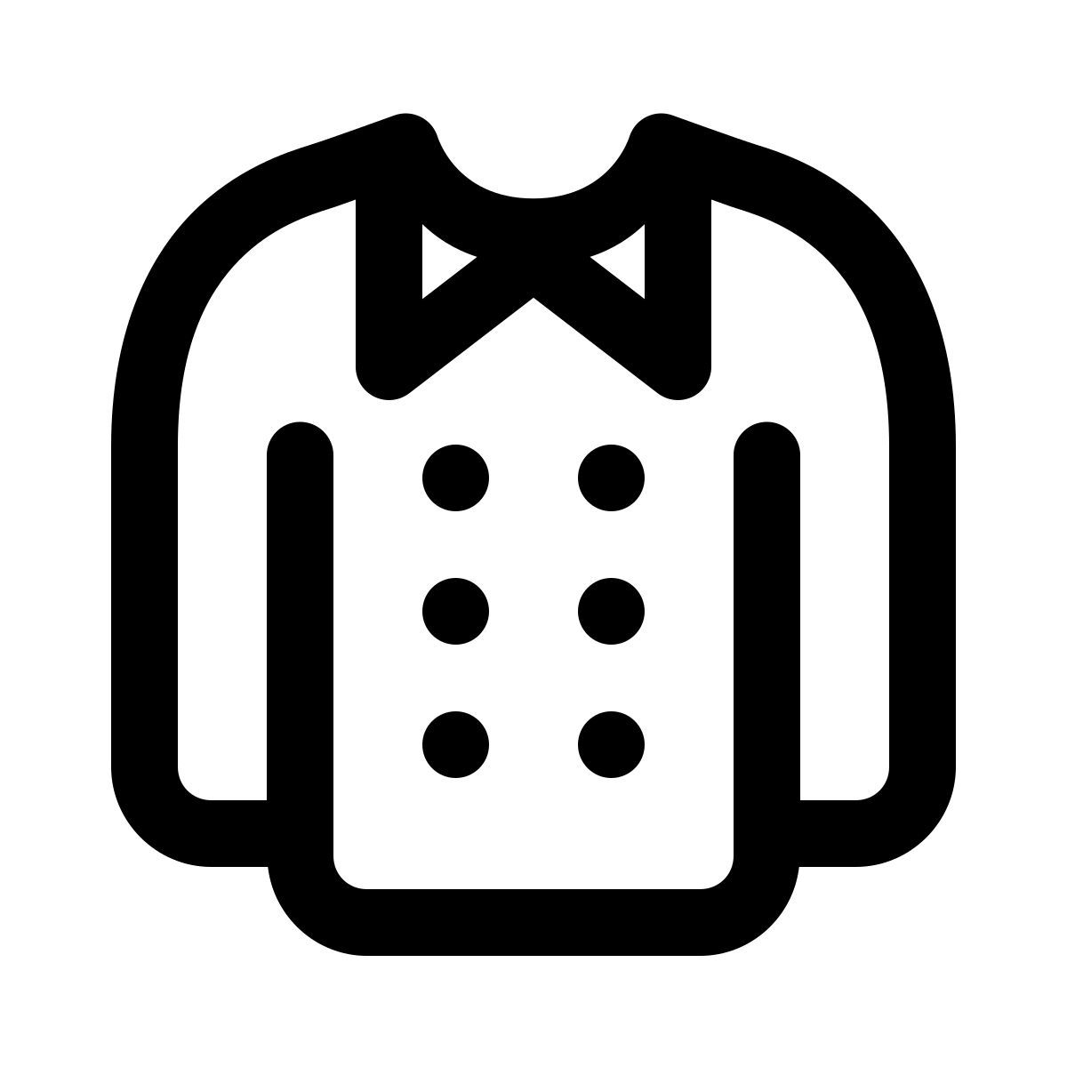 windows 11 outline style 外套 icon