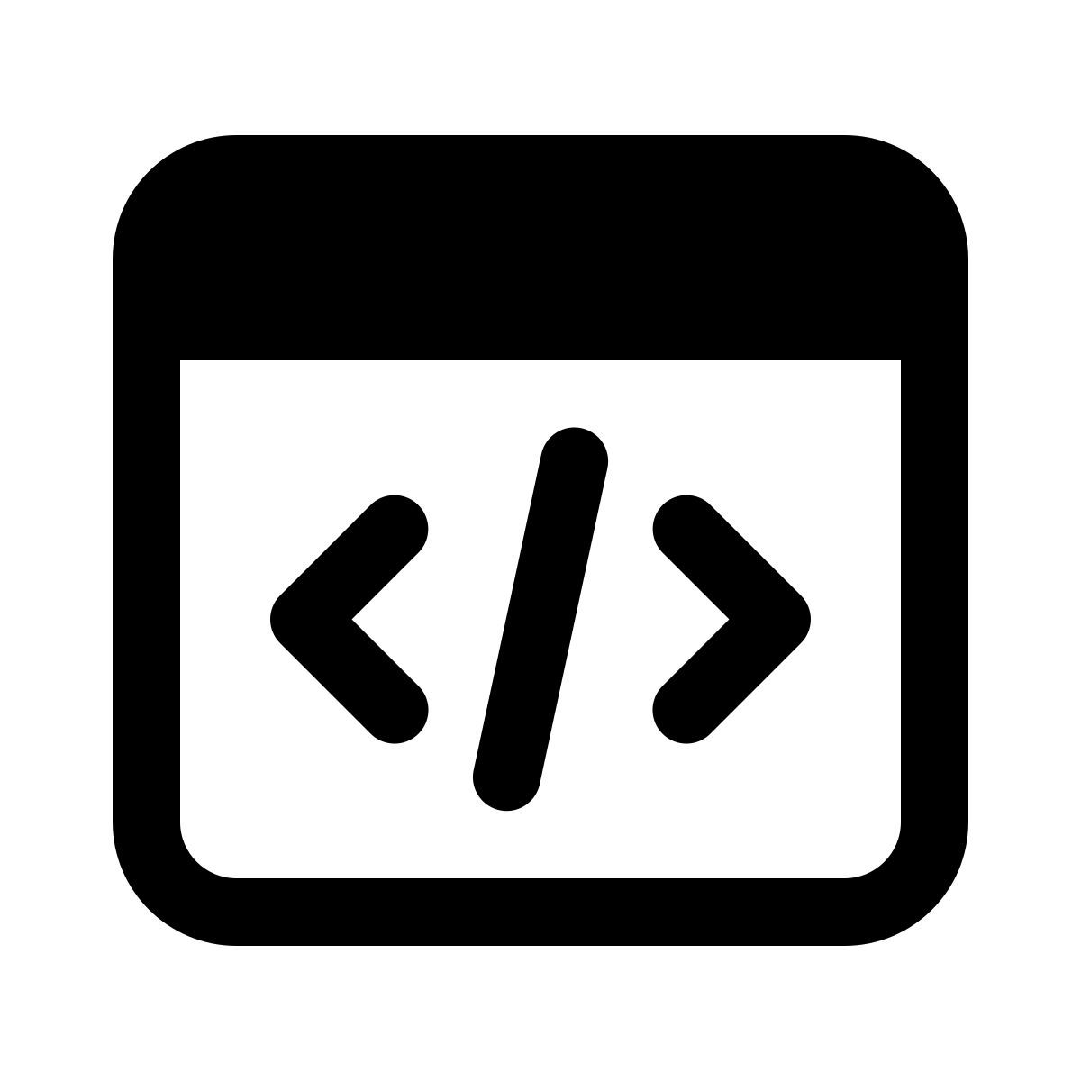 windows 11 outline style code icon