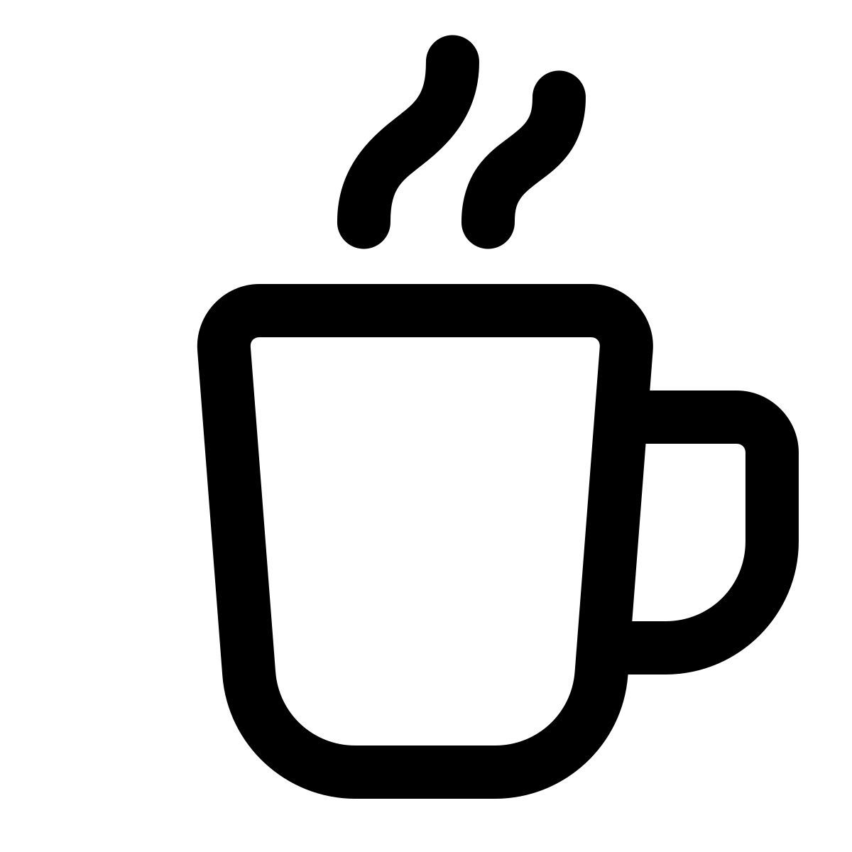 windows 11 outline style chocolate quente icon