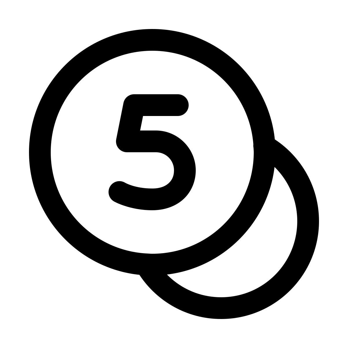 windows 11 outline style 硬币 icon