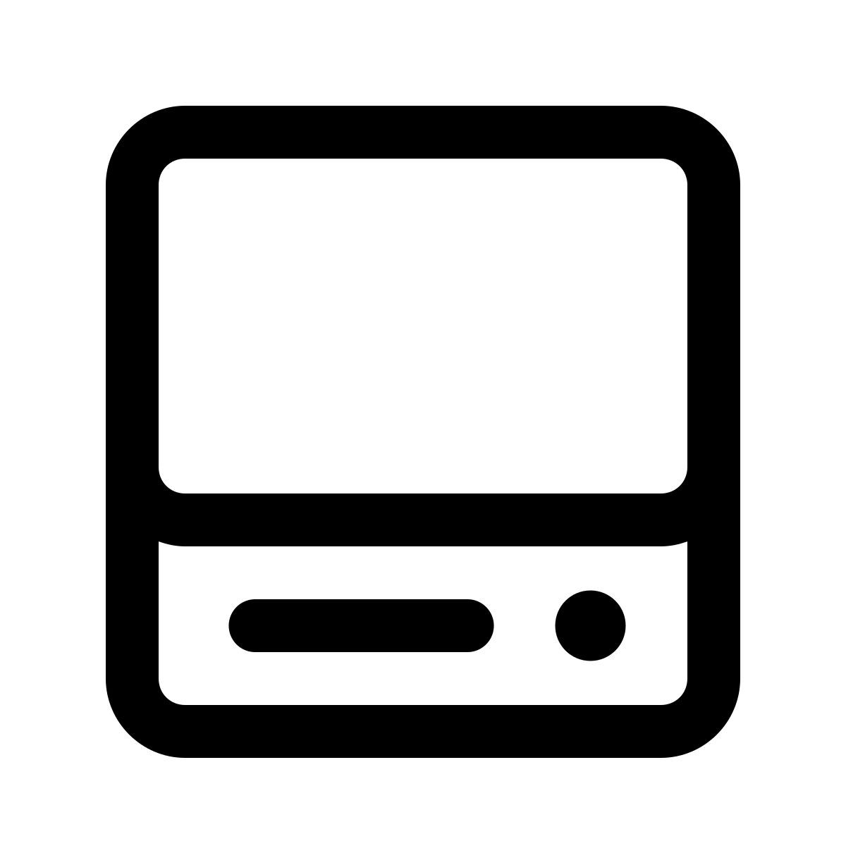 windows 11 outline style old computer icon