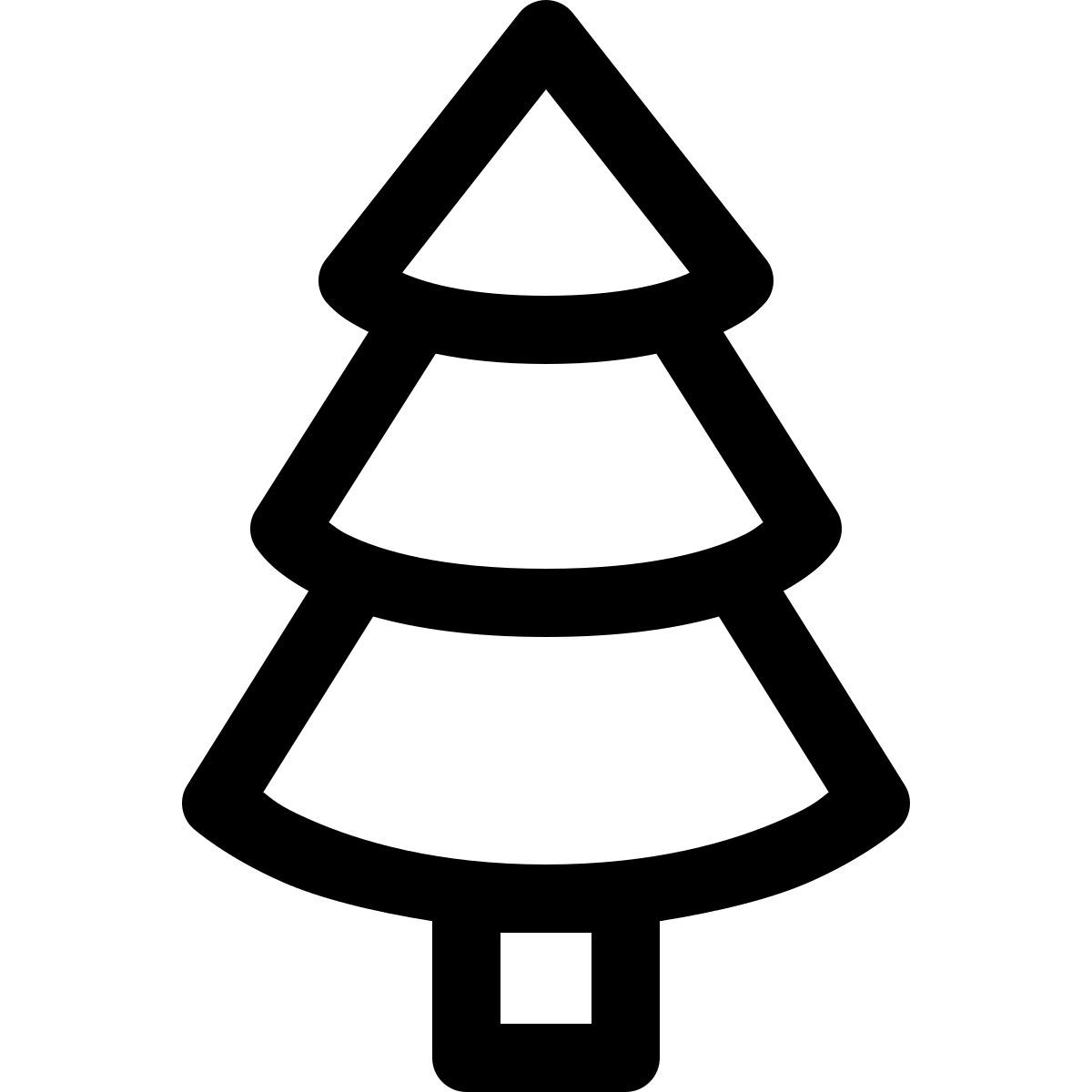 windows 11 outline style sapin icon