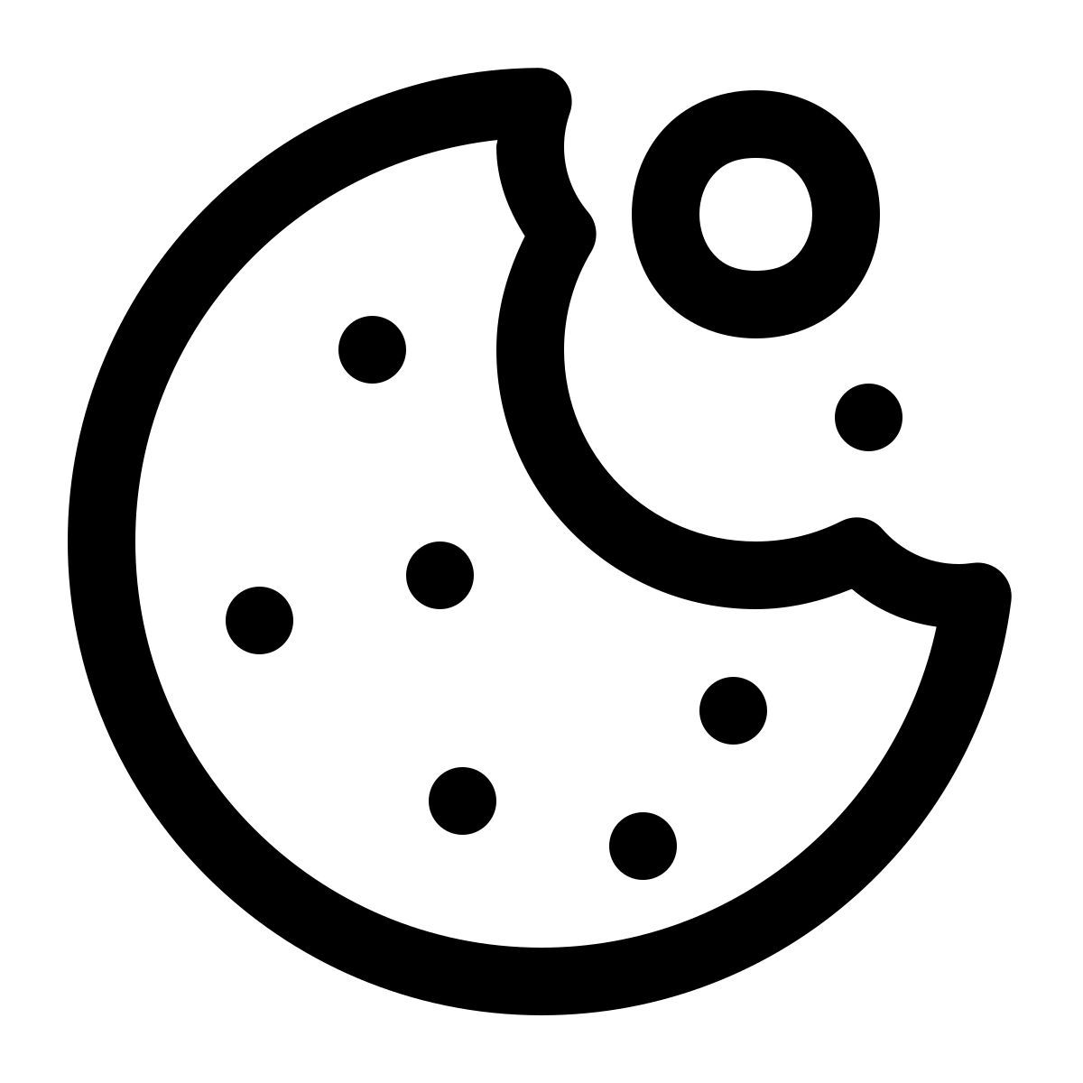 windows 11 outline style 쿠키 icon