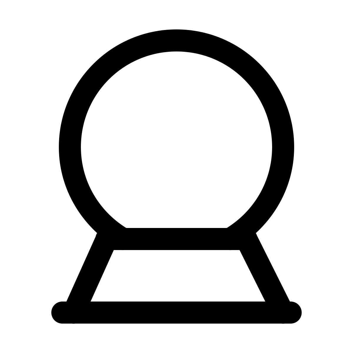 windows 11 outline style crystal ball icon