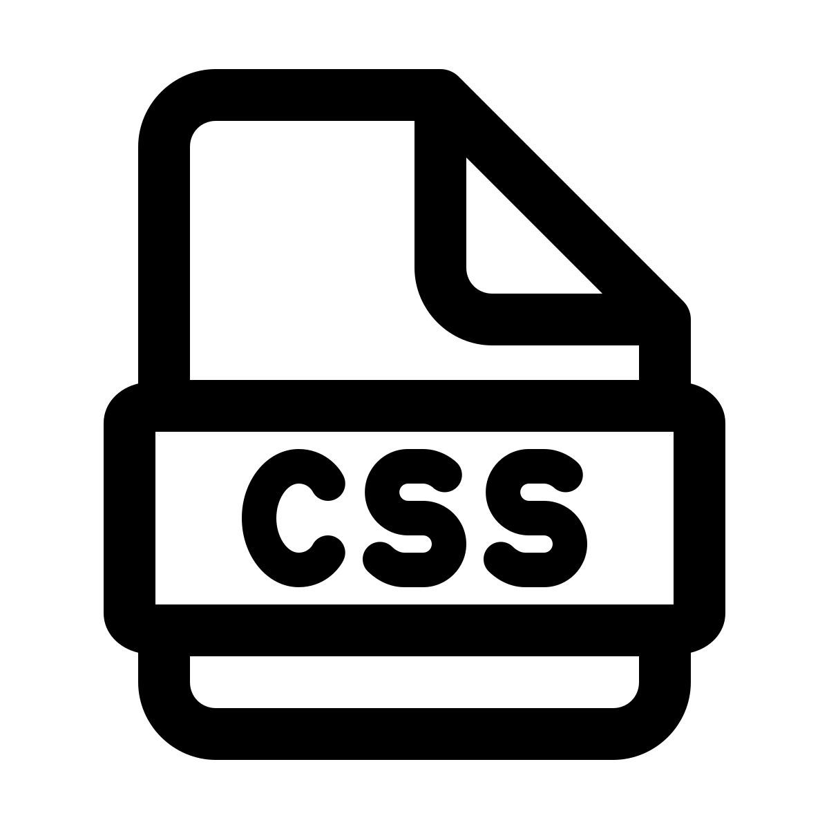 windows 11 outline style tipo file css icon