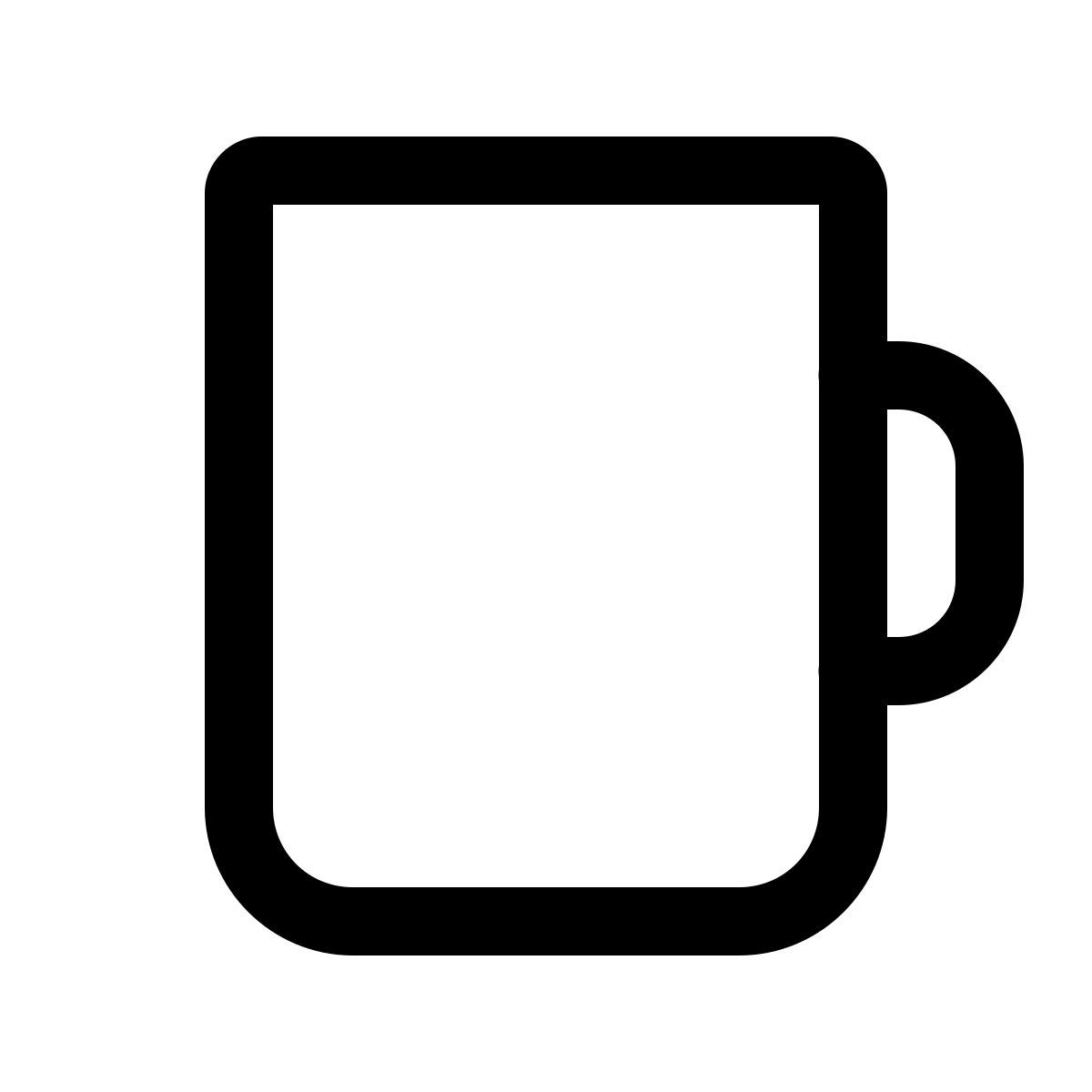 windows 11 outline style tasse icon