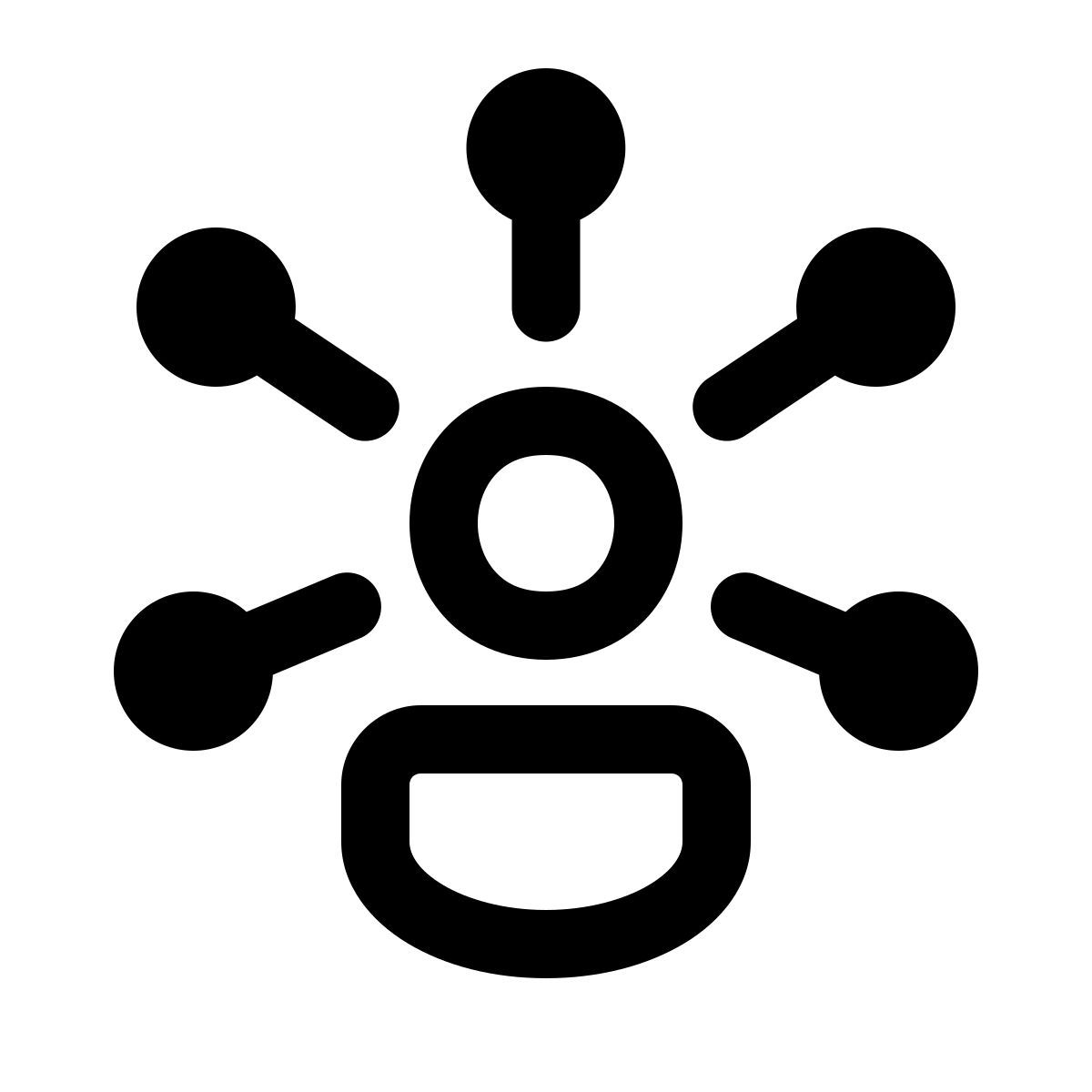 windows 11 outline style 客户洞察 icon