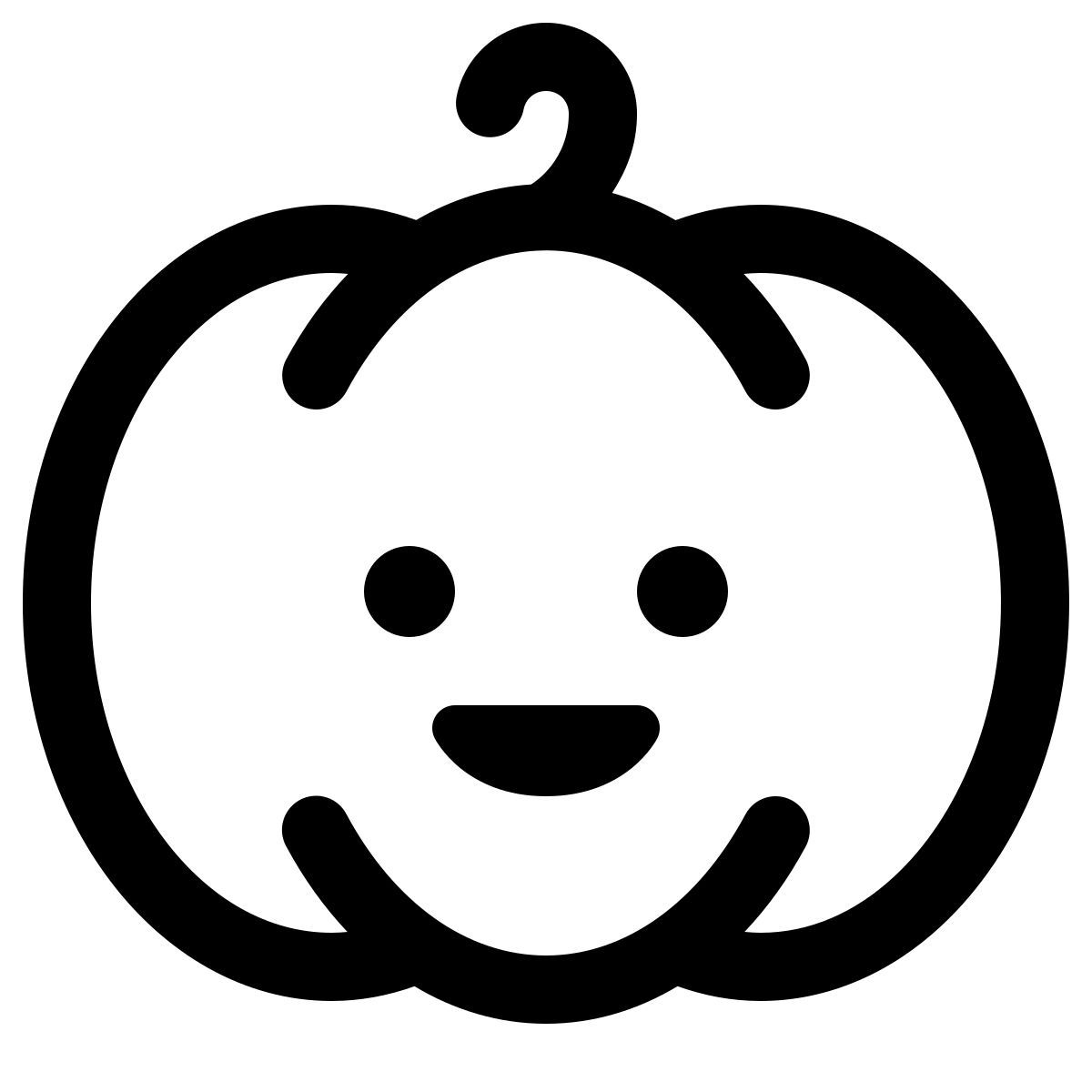 windows 11 outline style 可爱的南瓜 icon