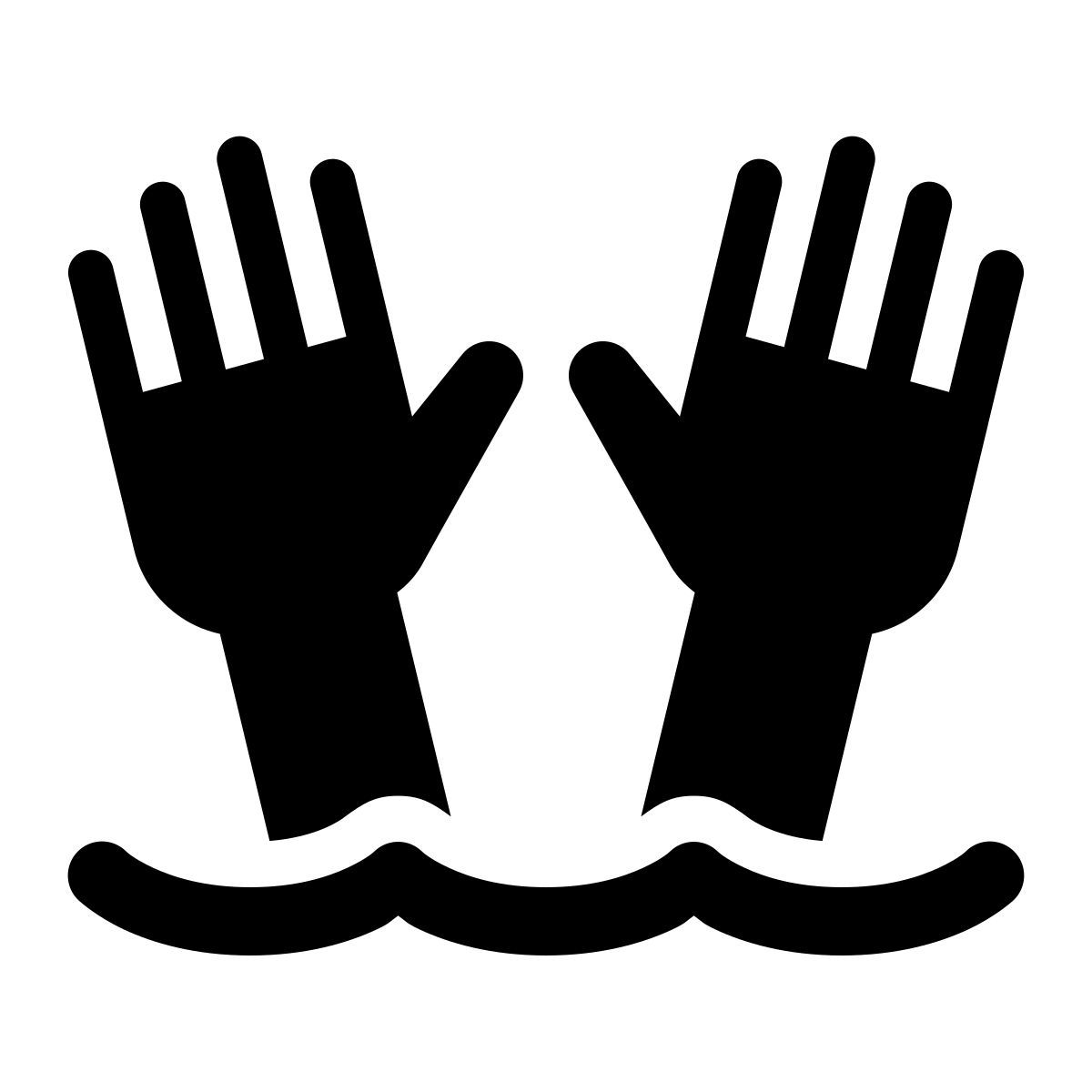 windows 11 outline style corriente peligrosa icon