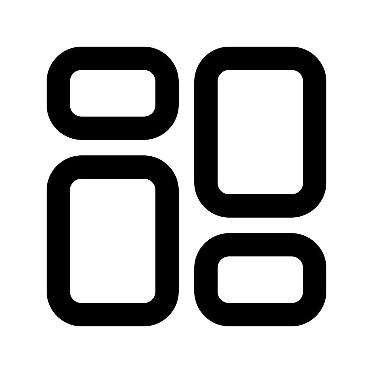 windows 11 outline style layout do painel icon