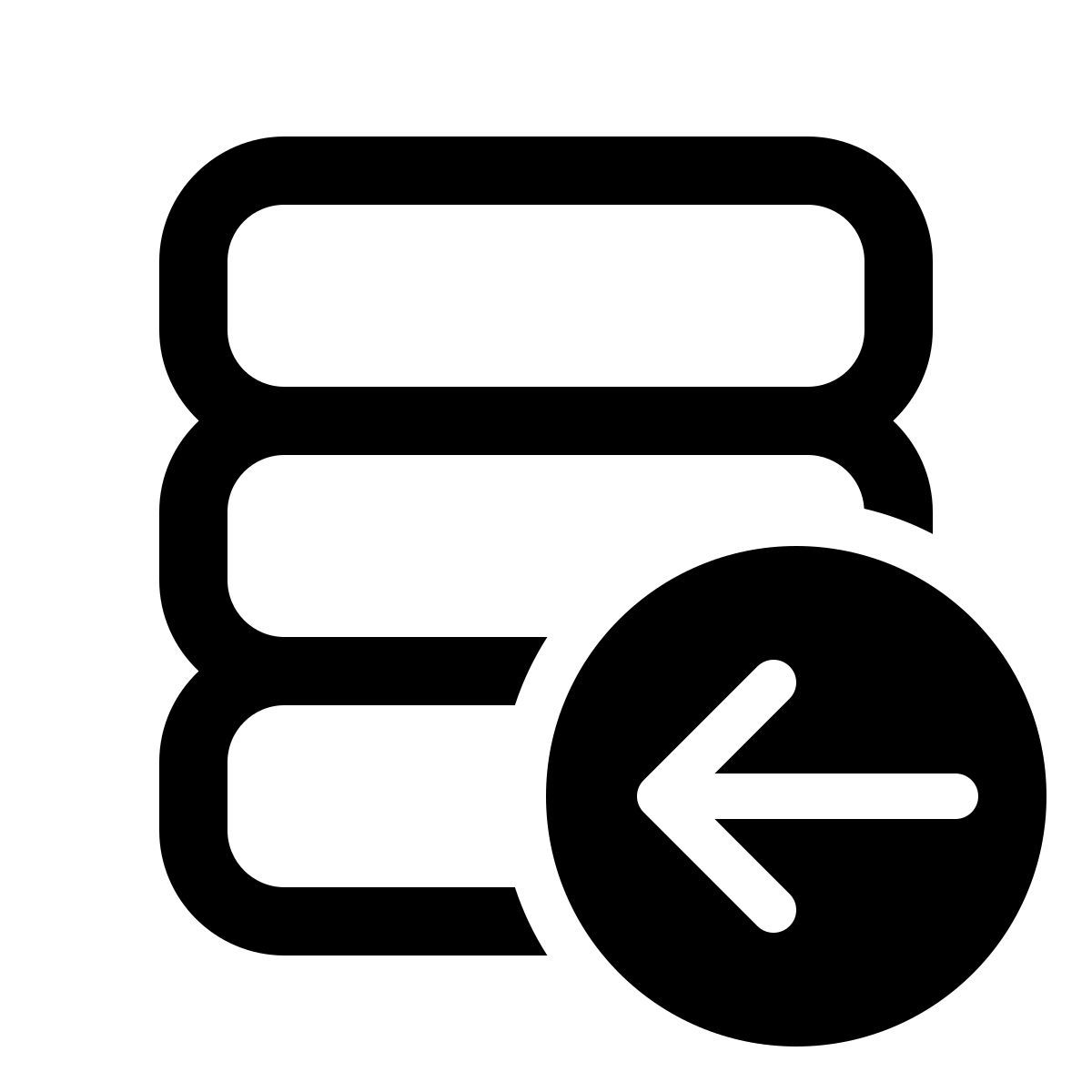 windows 11 outline style 데이터베이스 가져 오기 icon