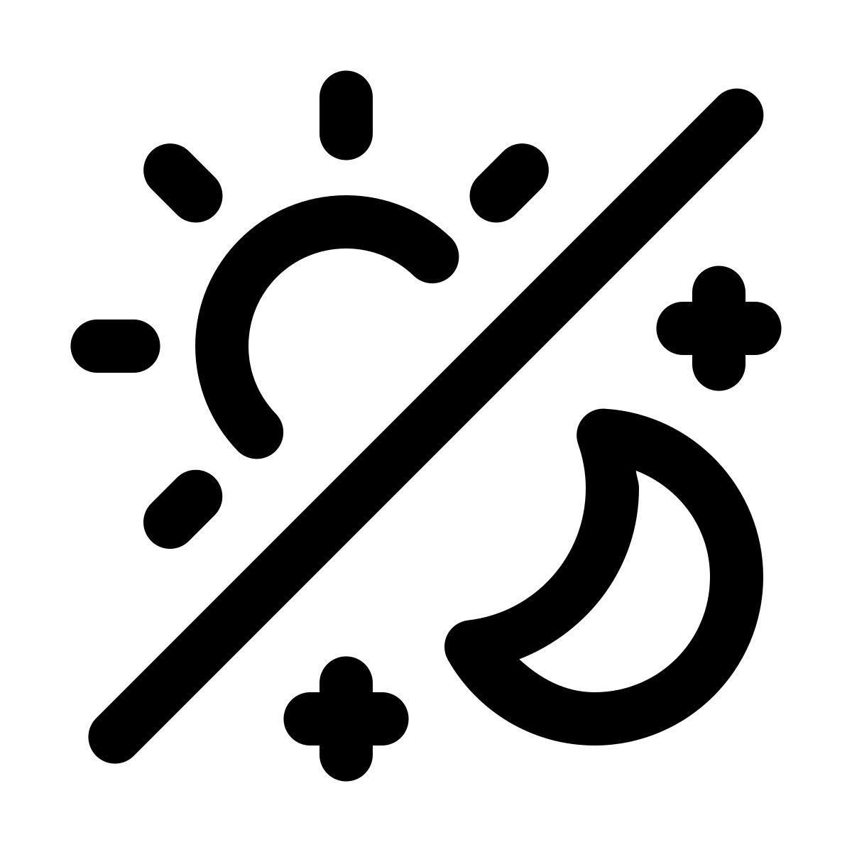 windows 11 outline style tag und nacht icon