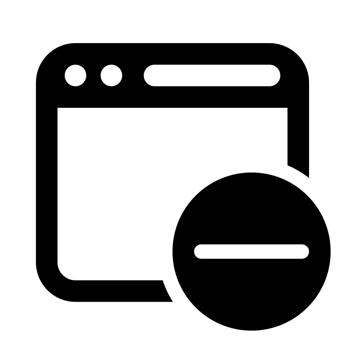 windows 11 outline style excluir página da web icon