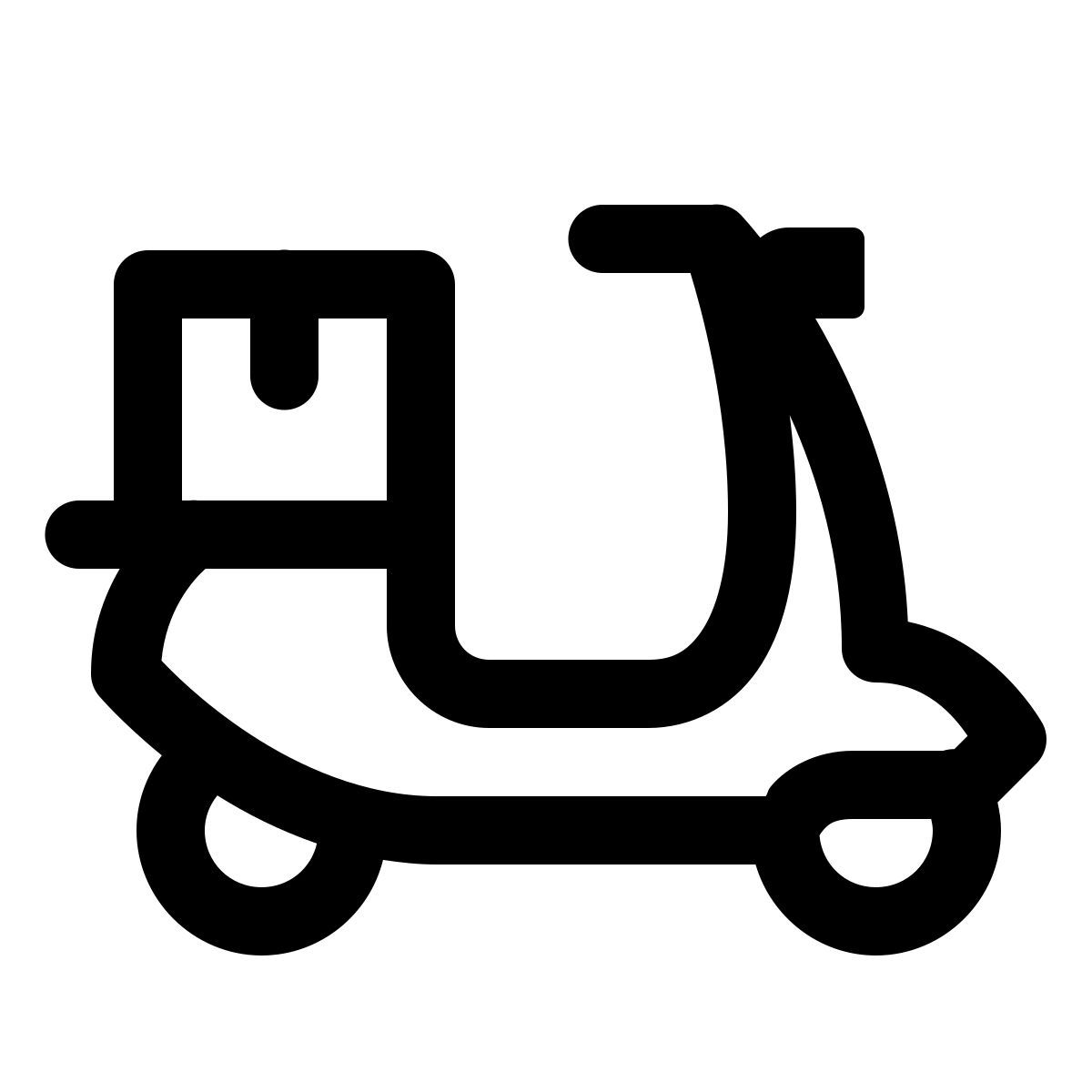 windows 11 outline style 送货滑板车 icon