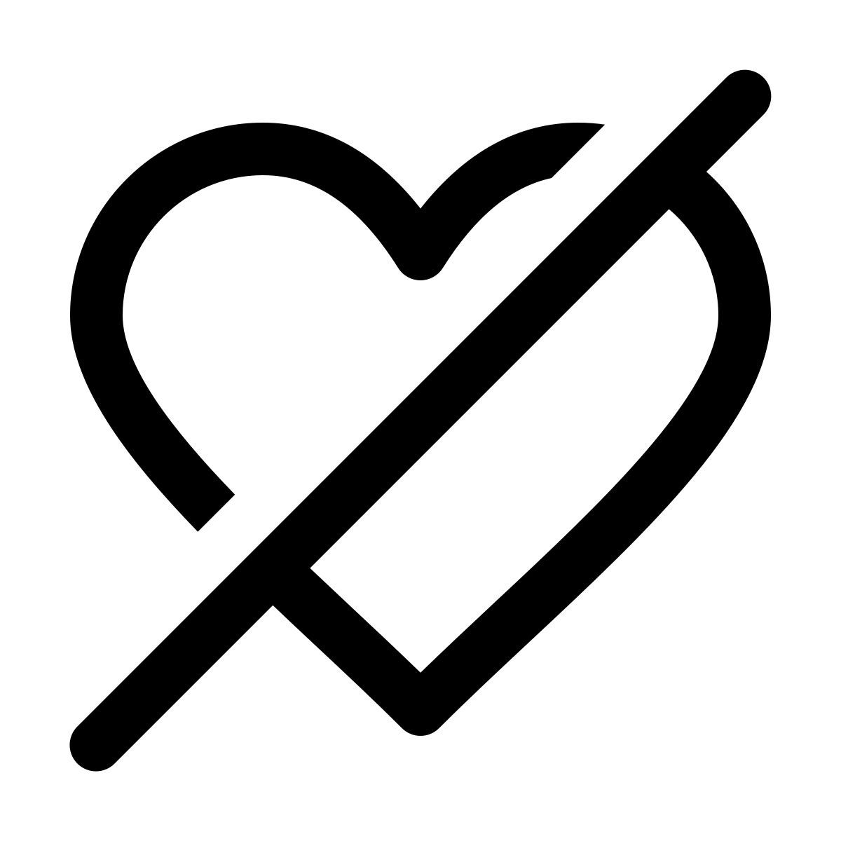 windows 11 outline style dislike icon