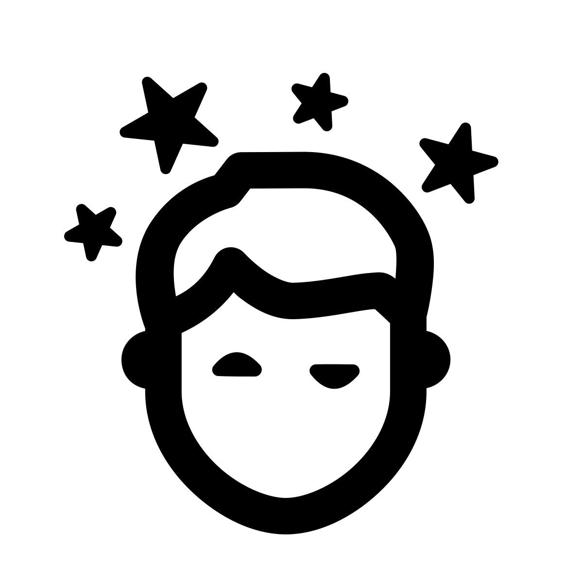 windows 11 outline style 晕人 icon