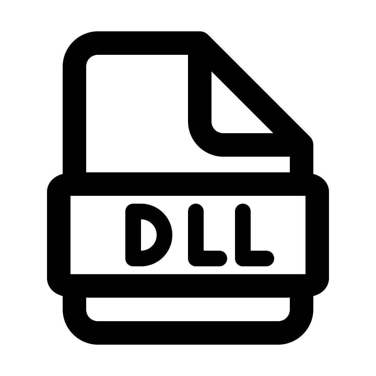 windows 11 outline style dll icon