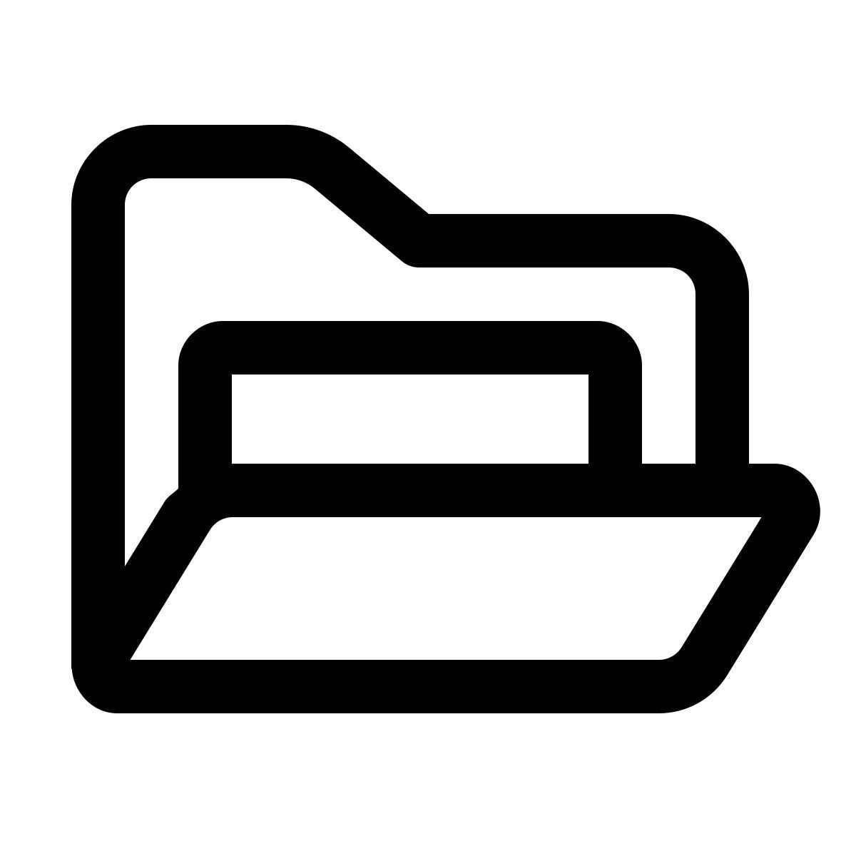 windows 11 outline style document in folder icon
