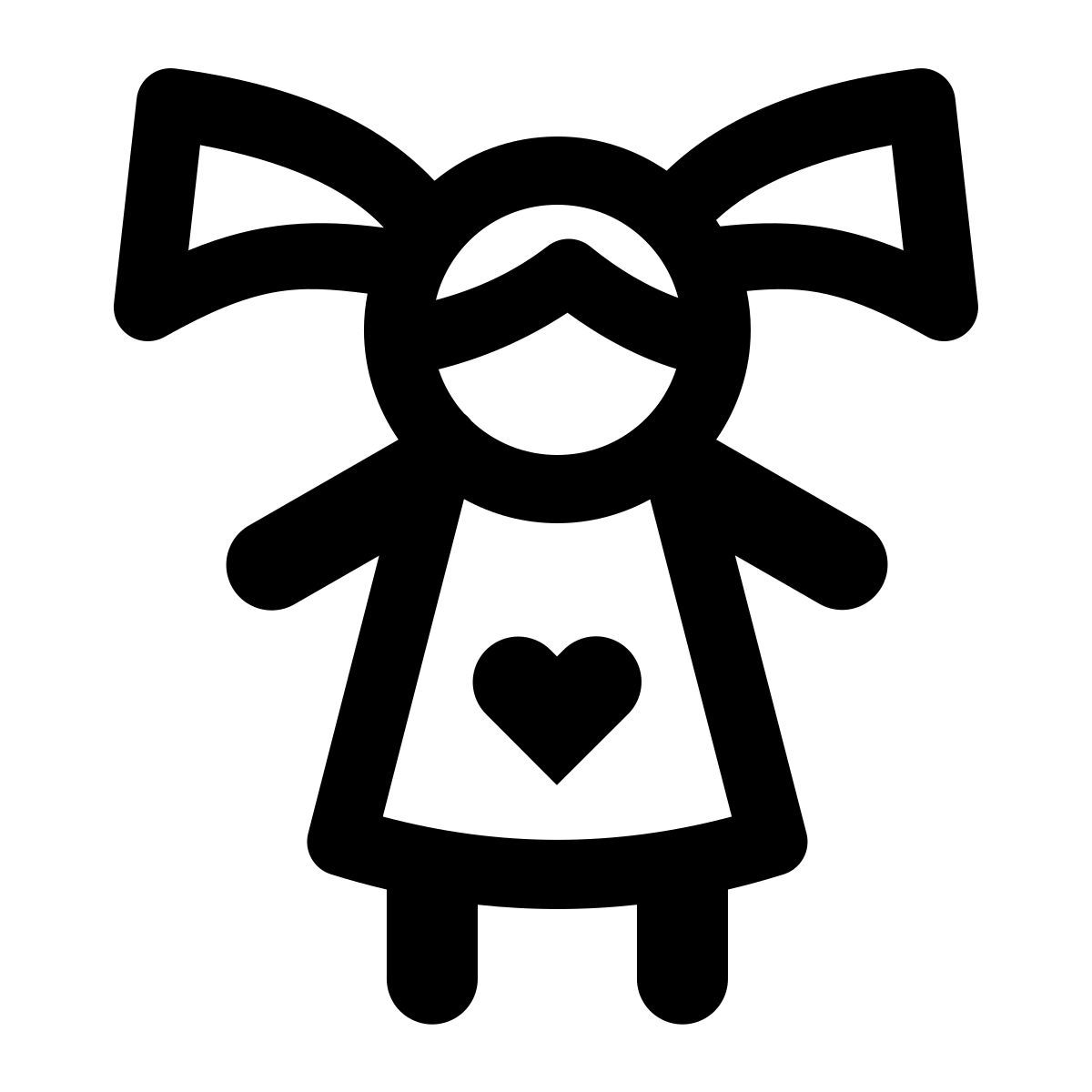 windows 11 outline style poupée icon