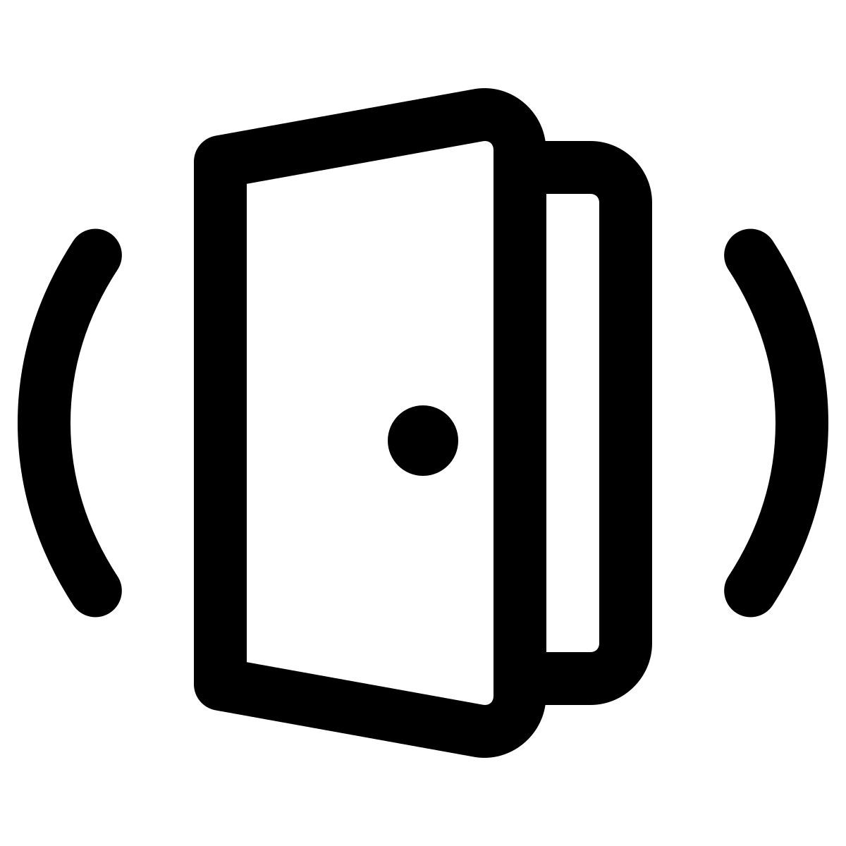 windows 11 outline style sensor de puerta con alarma icon